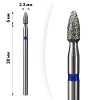 М-057 Алмазна насадка Куля Blue 2,5*6