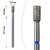 М-062 Алмазна насадка Циліндр Blue 3,2*6,3